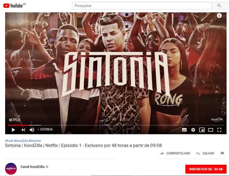 Canal KondZilla disponibilizou episódio de “Sintonia” por 48 horas no YouTube