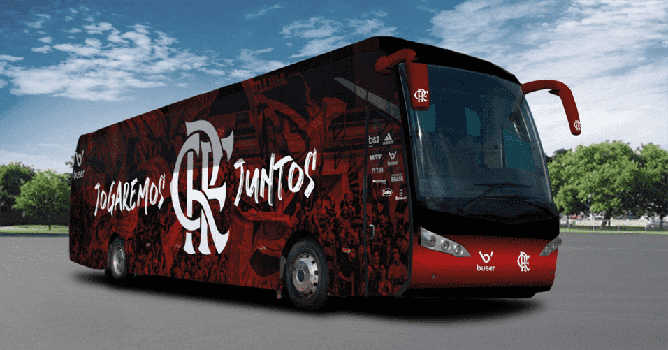 Aplicativo Buser lança campanha para escolha de ônibus do Flamengo