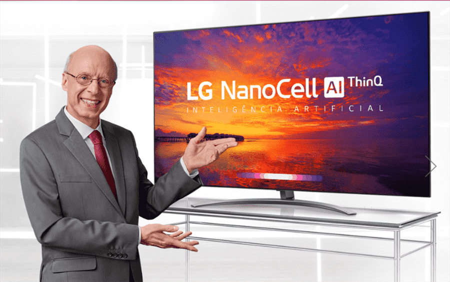 LG lança campanha de nova linha de TVs 4K premium com Carlos Moreno