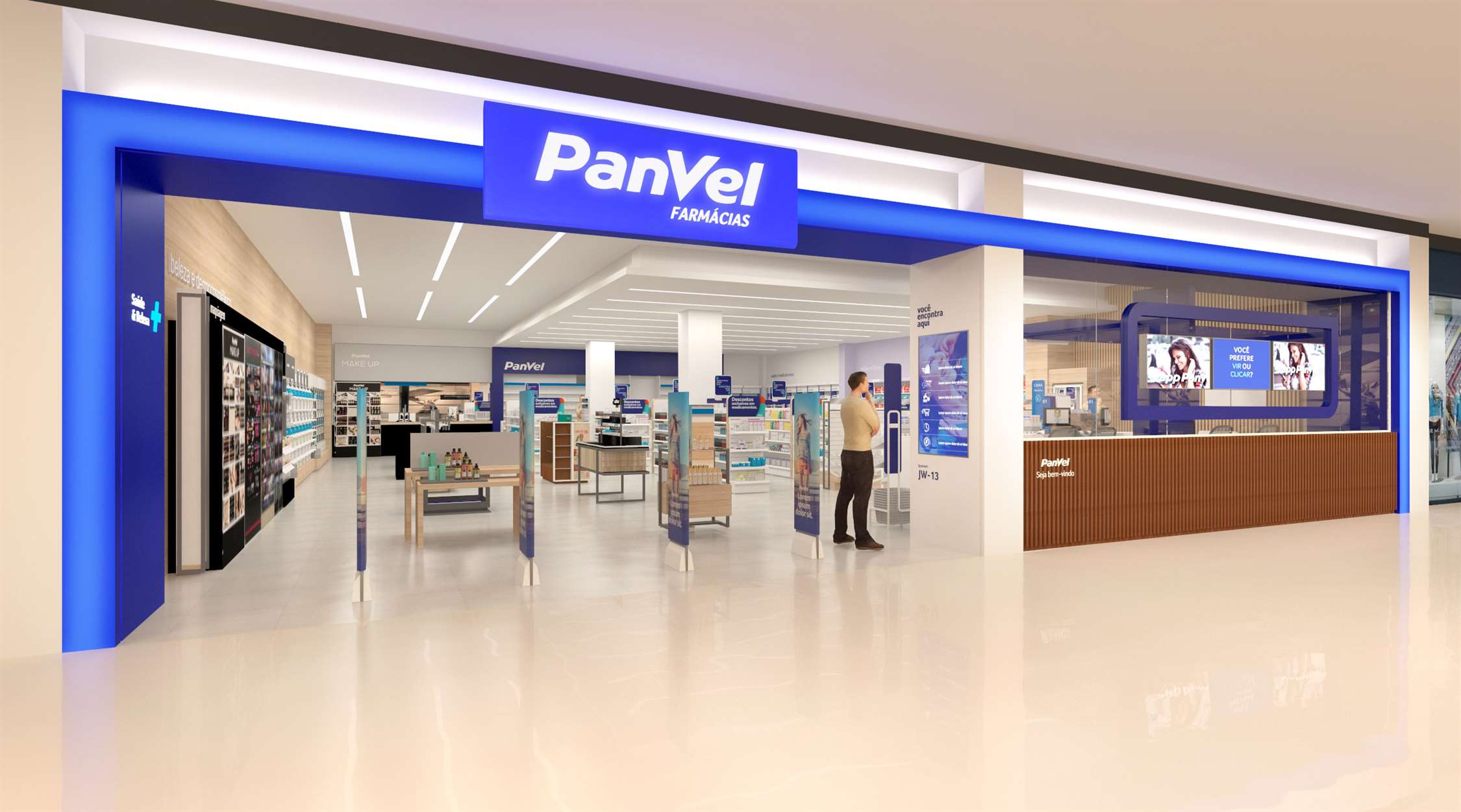 Loja no Aeroporto de POA estreia novo conceito visual da Panvel