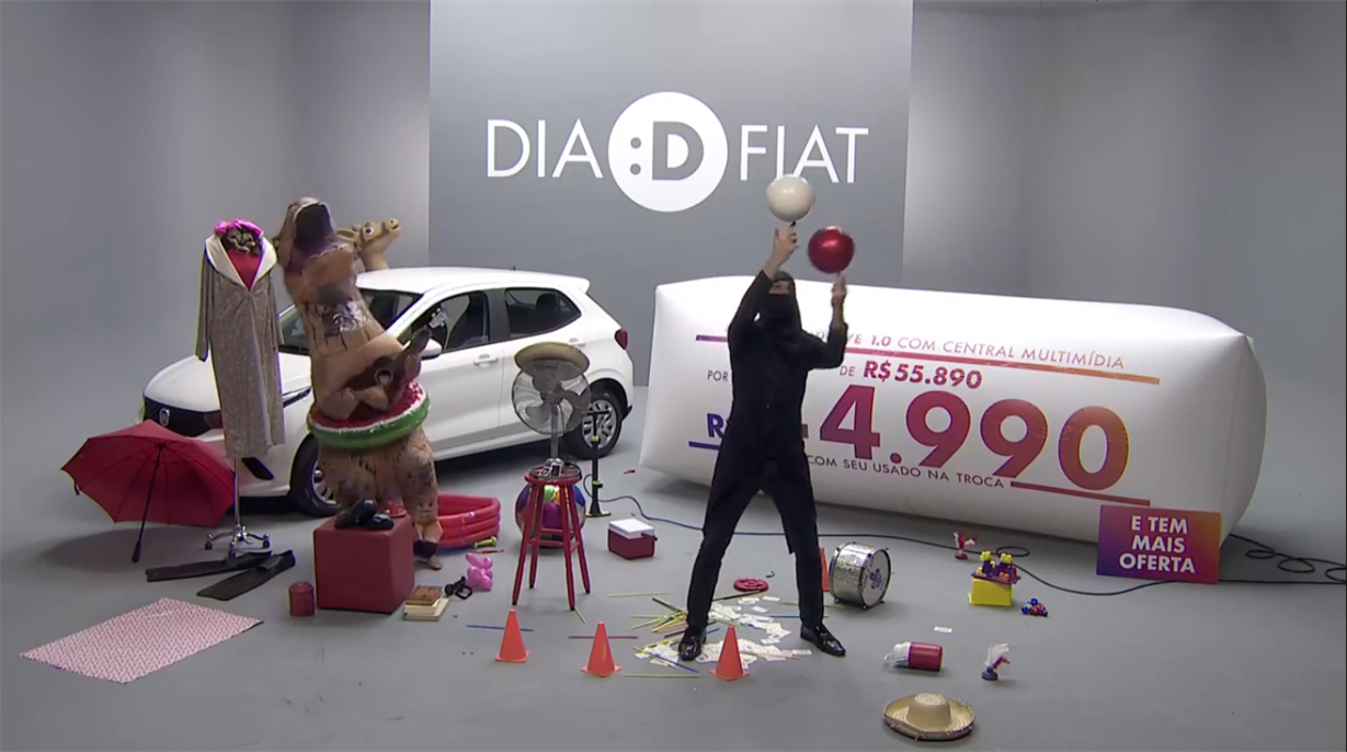 Fiat foge do padrão em campanha para divulgar promoção de varejo