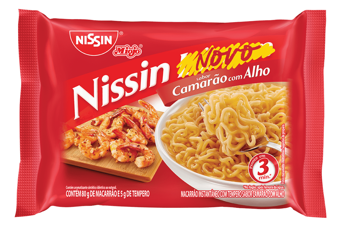 Nissin lança Lámen sabor Camarão com Alho