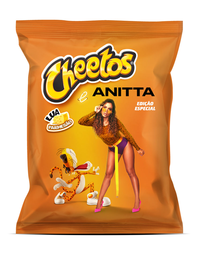 Promoção une Anitta e Cheetos novamente nesse verão