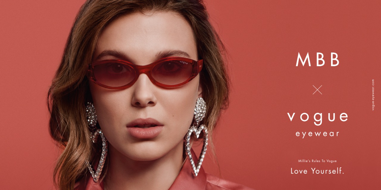 Millie Bobby Brown é a estrela da nova campanha de Vogue Eyewear 