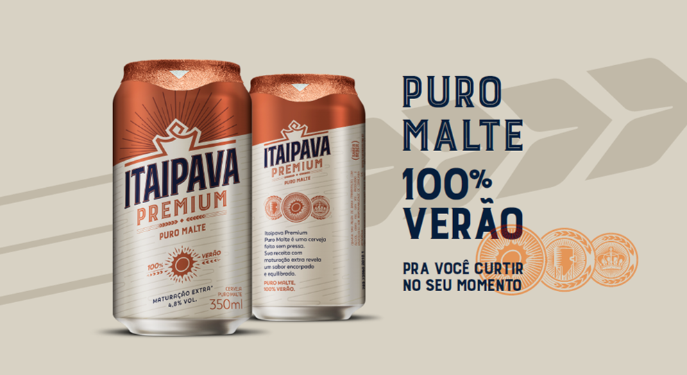 Itaipava anuncia a sua nova versão puro malte para um verão 100%