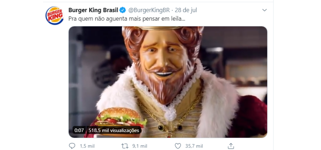 Meme “cabeleireira Leila” ganha nova versão do Burger King