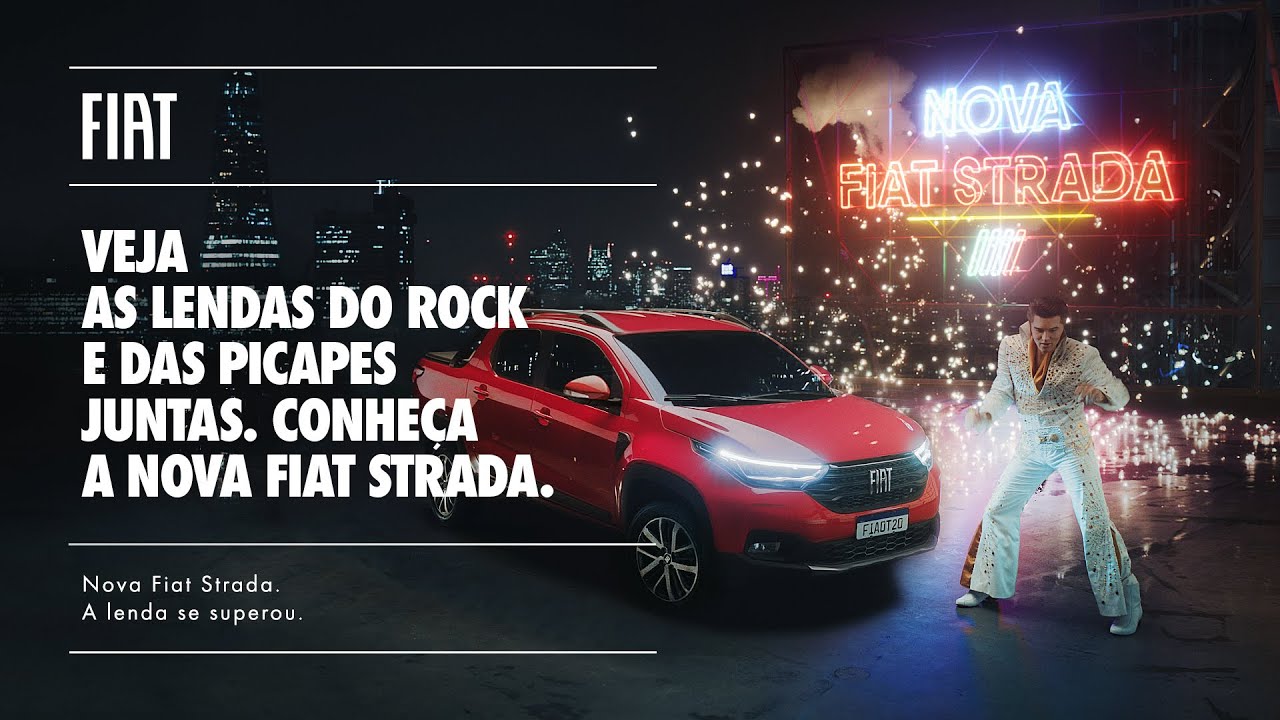 Fiat traz de volta o Rei do Rock em campanha da nova Fiat Strada
