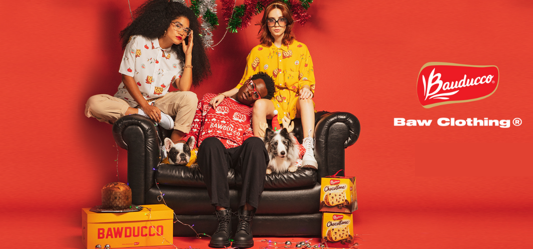 Bauducco e Baw Clothing lançam coleção exclusiva de roupas para o Natal