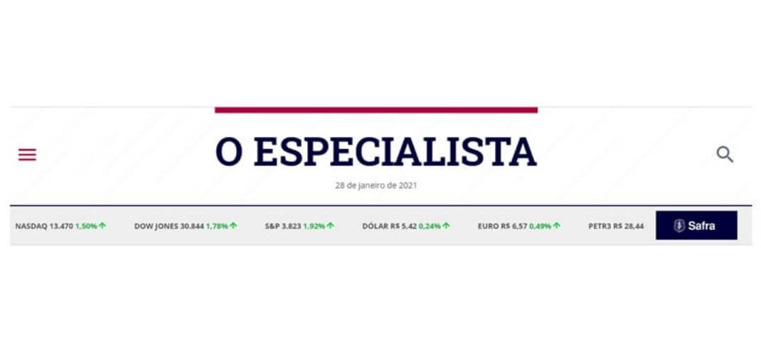 Banco Safra lança “O Especialista”, seu portal de conteúdo