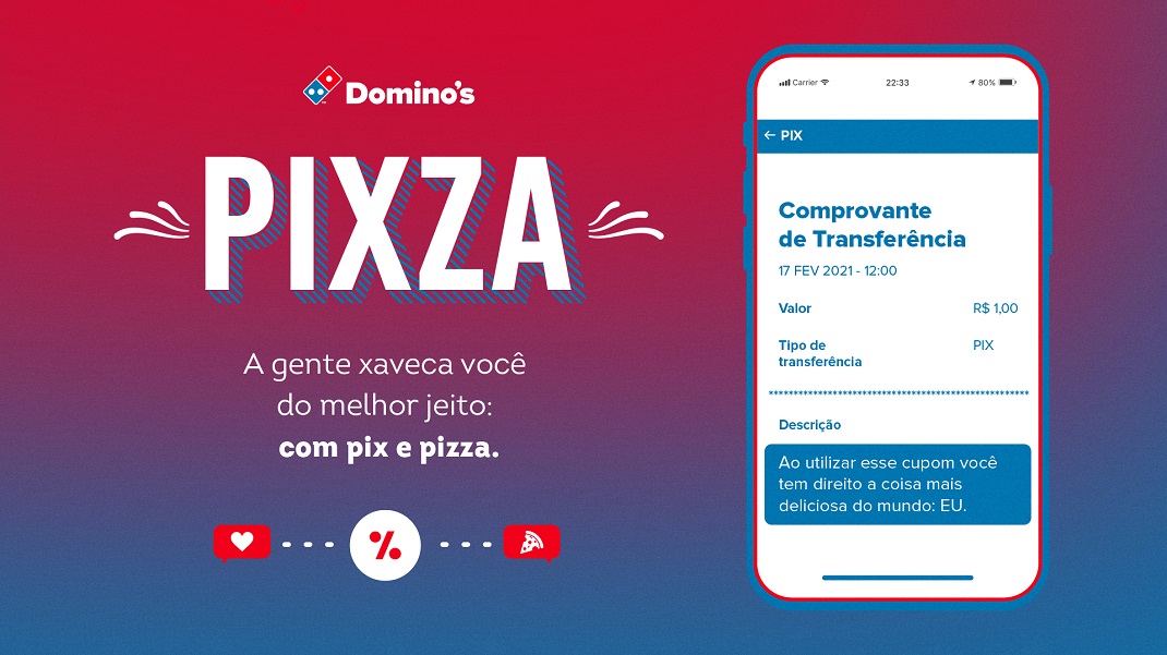 Domino’s Pizza flerta com usuários do twitter e lança o PIXza