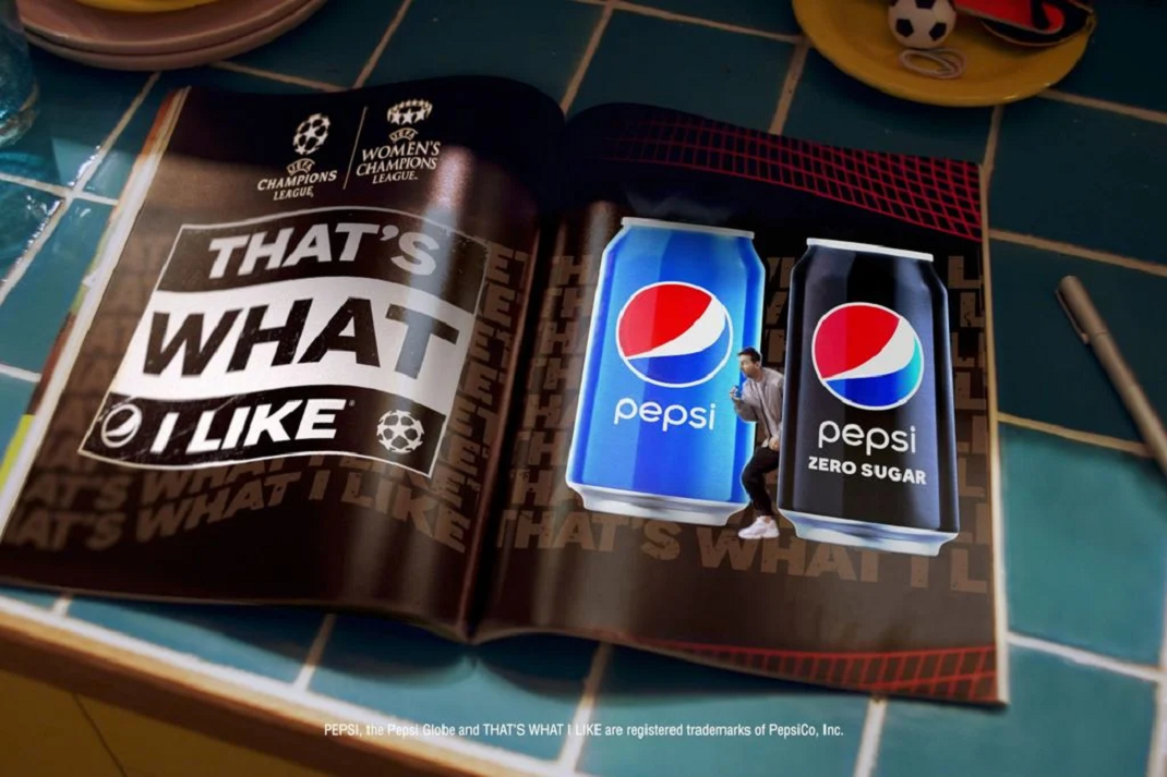 Pepsi lança campanha com Messi e outras estrelas da UCL