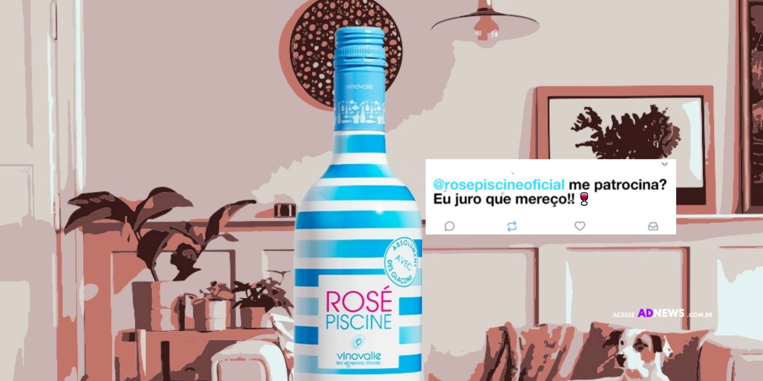 Rosé Piscine vai patrocinar um dos seus seguidores