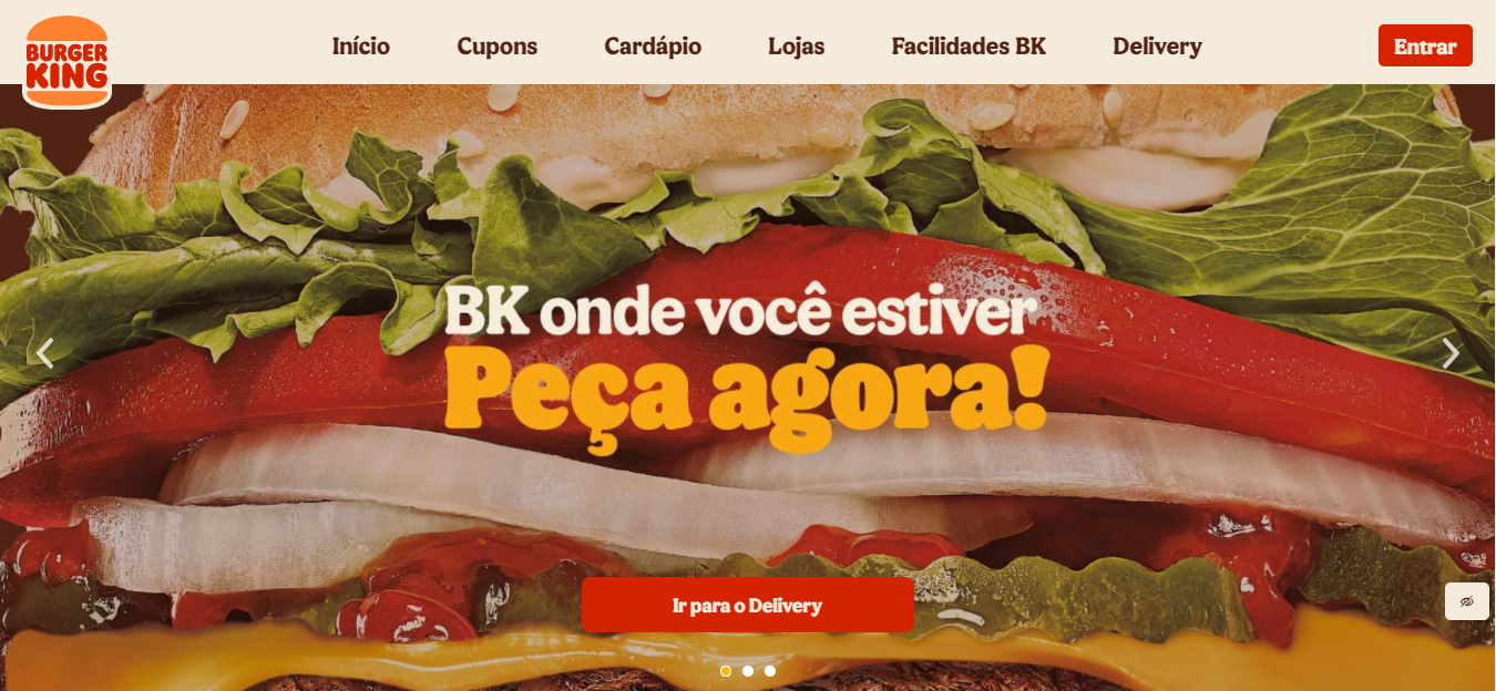 Burger King apresenta novo site com foco no cliente