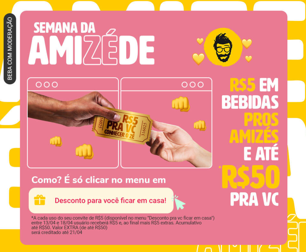 Zé Delivery cria “Semana da amiZÉde” e oferece até 50 reais de desconto em produtos