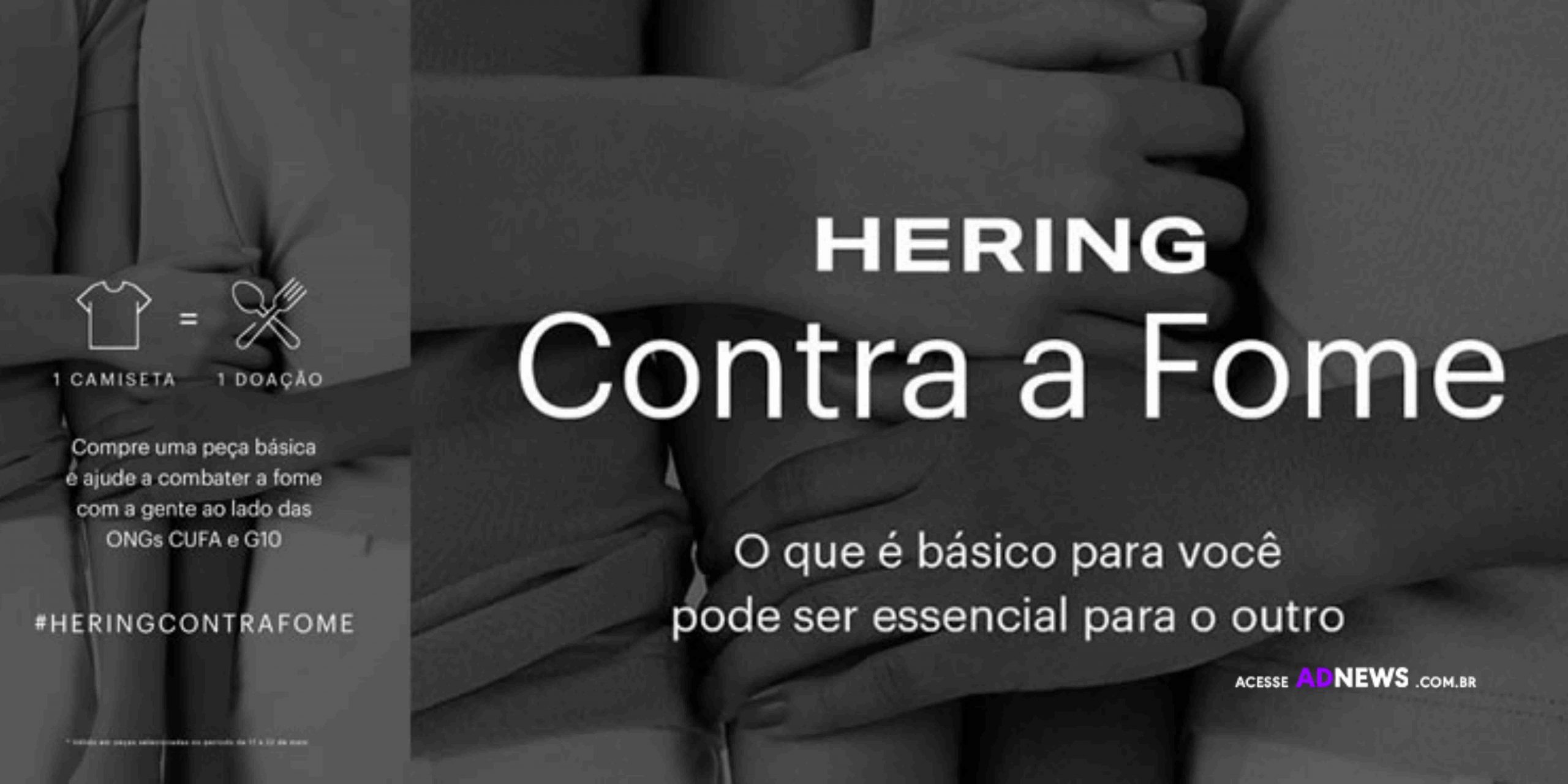 Hering promove ação contra a fome no Brasil
