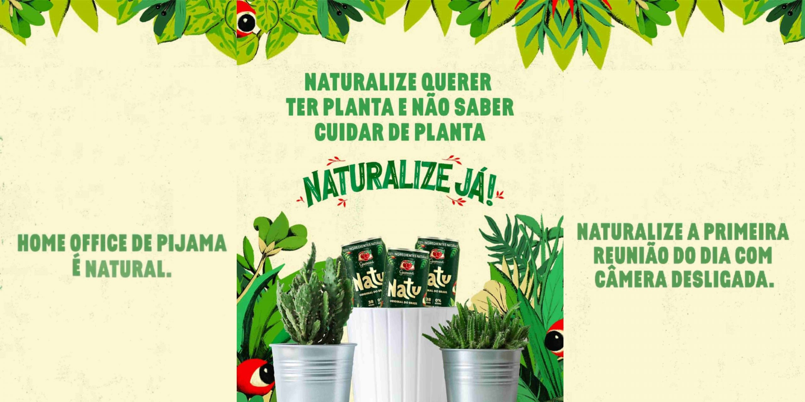 Natu provoca brasileiros a equilibrarem sua rotina em "Naturalize Já" e convida eles a descobrirem o sabor de um refrigerante 100% natural.