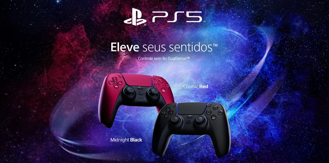 PS5: reveladas edições vermelha e preta do controle DualSense