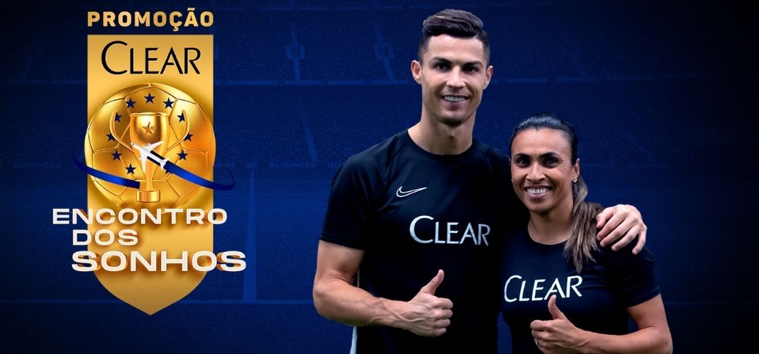 Marta e Cristiano Ronaldo vão conhecer fãs em ação da Clear