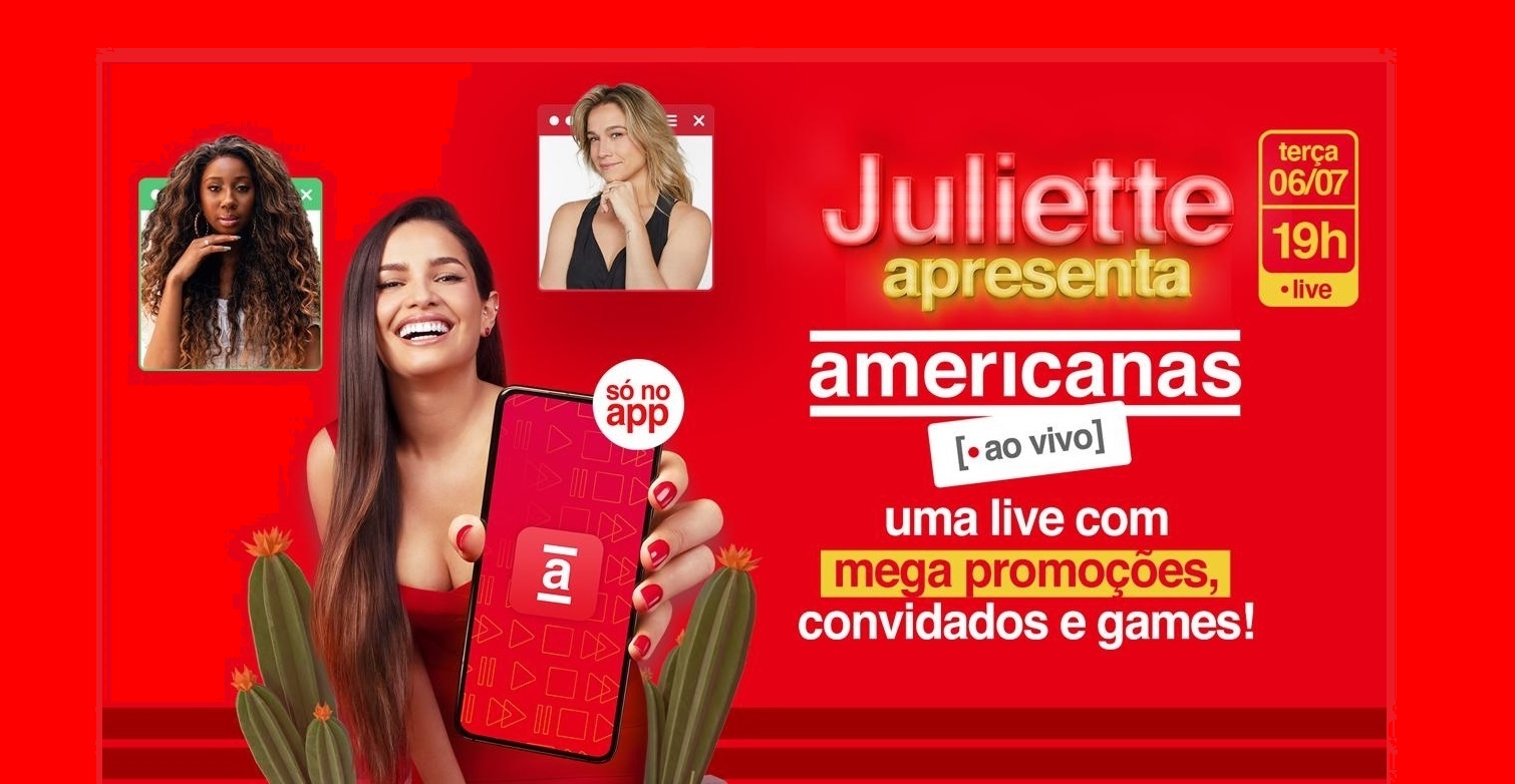 Juliette apresenta super live no app da Americanas