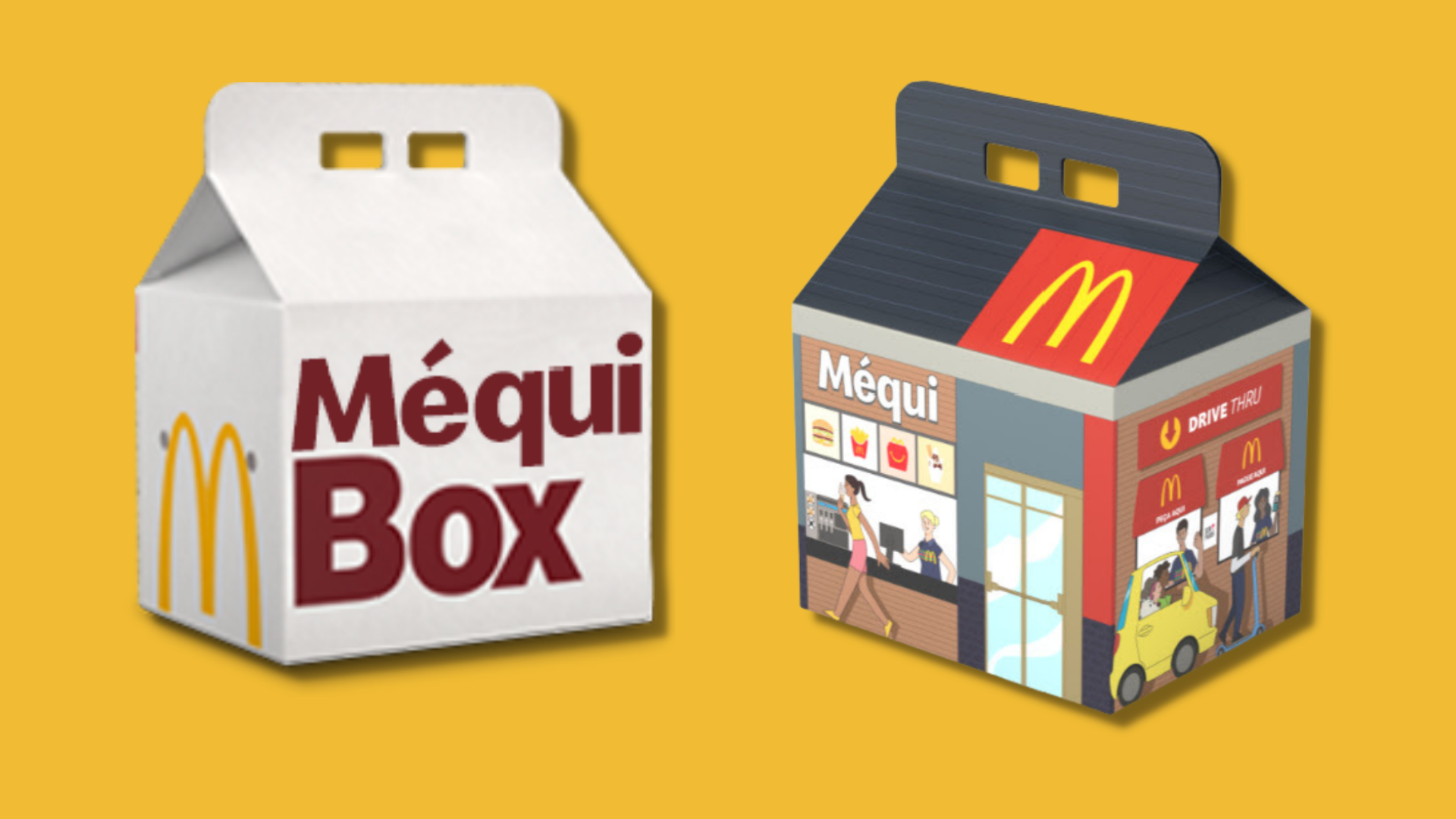 Méqui Box ganha ilustração que relembra os restaurantes do fast food