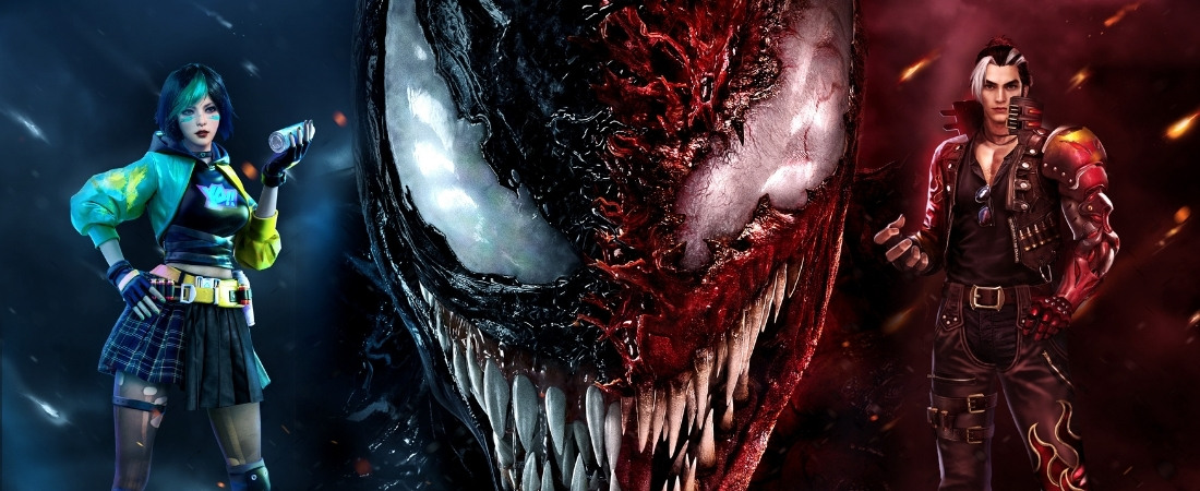 Free Fire terá evento temático com o filme Venom Tempo de Carnificina