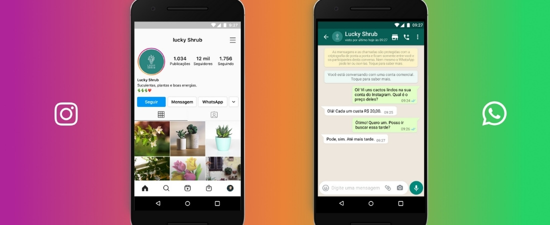 Instagram lança recurso de bate-papo com o WhatsApp
