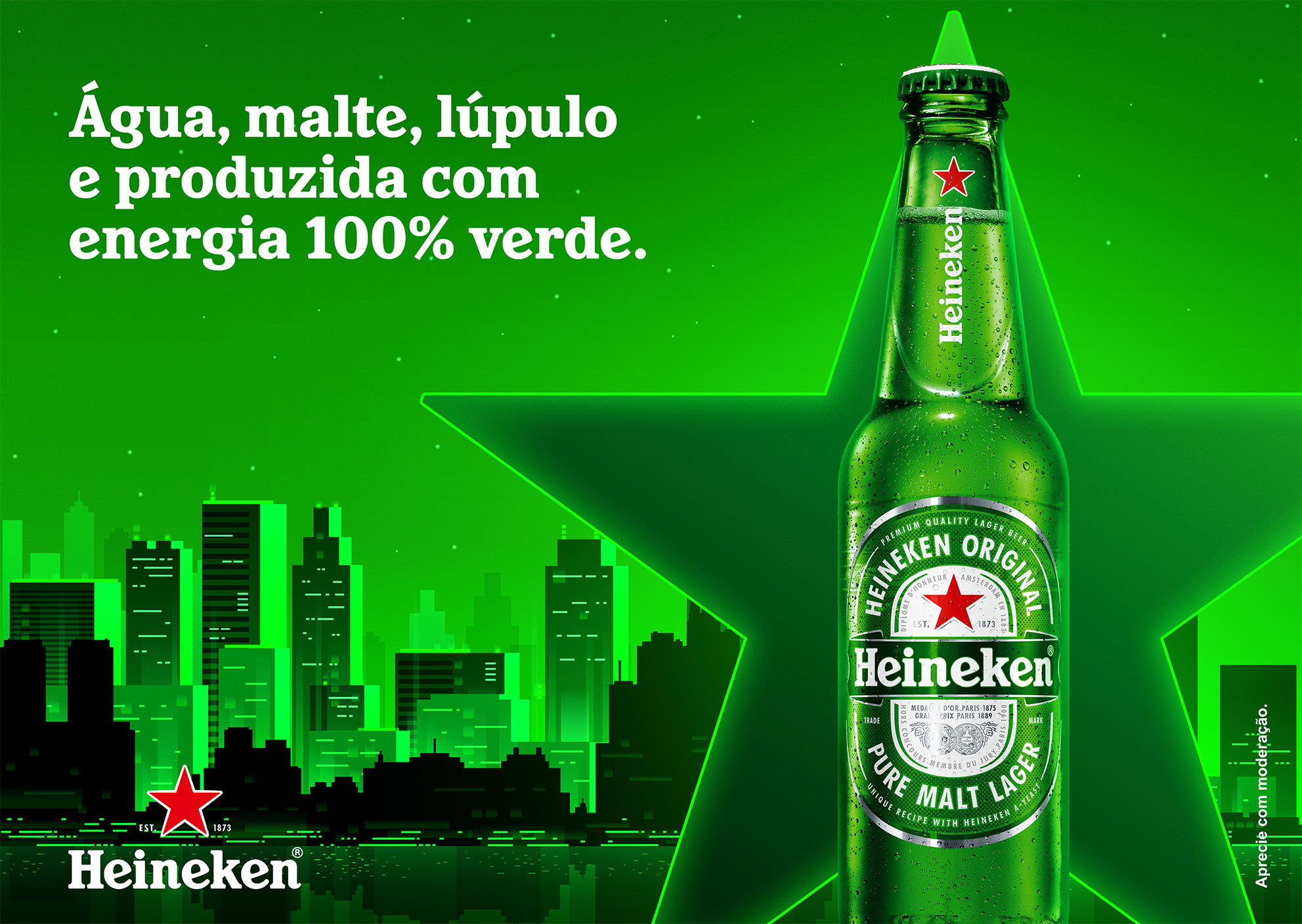 Heineken ilumina cidades de SP no lançamento da Green Your City