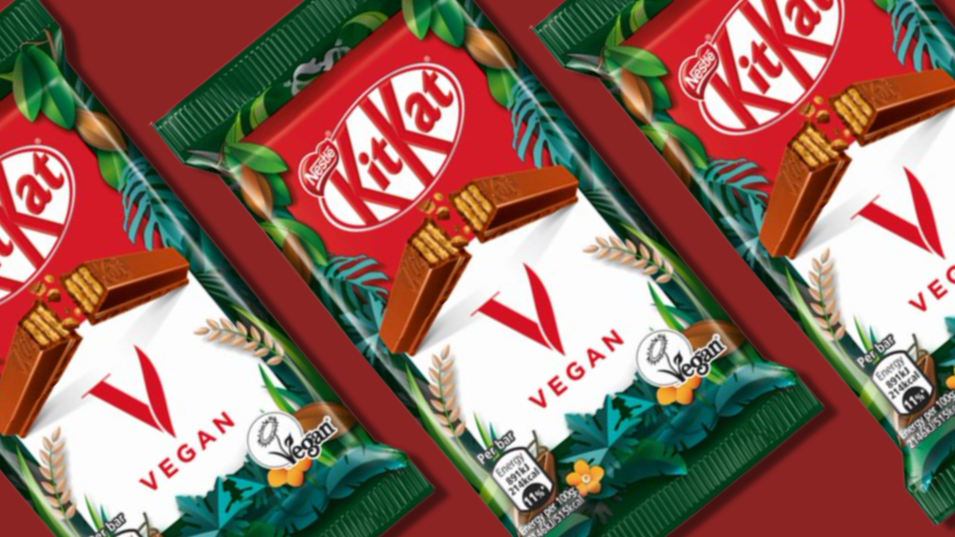 KitKat lança edição limitada de chocolate vegano