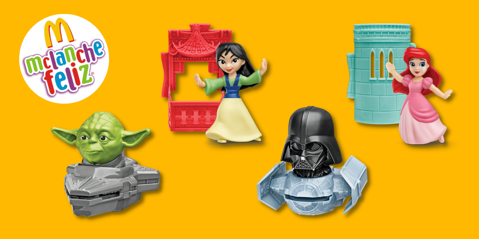 McLanche Feliz apresenta miniaturas das Princesas da Disney e de Star Wars