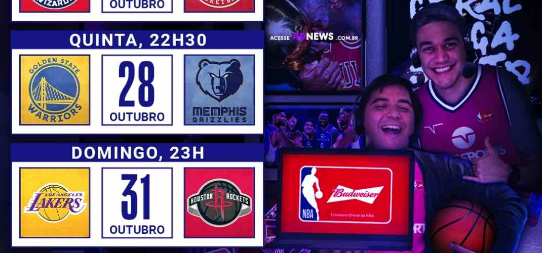 TNT Sports transmite gratuitamente três jogos da NBA em seu canal no YouTube