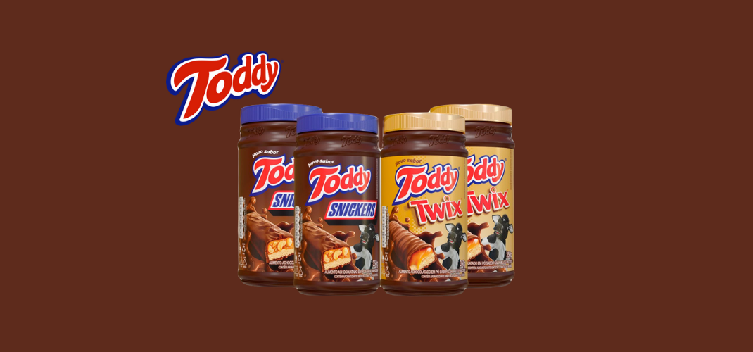 Toddy ganha edição limitada nos sabores Twix e Snickers