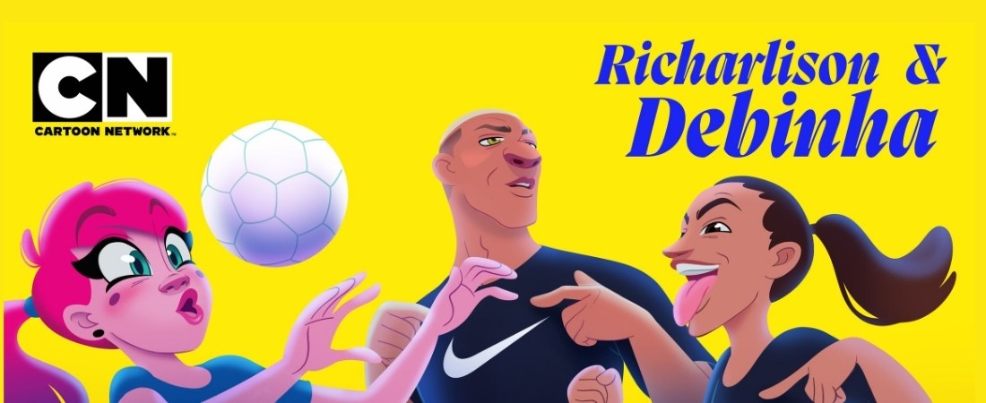 Nike transforma Debinha e Richarlison em desenho para campanha