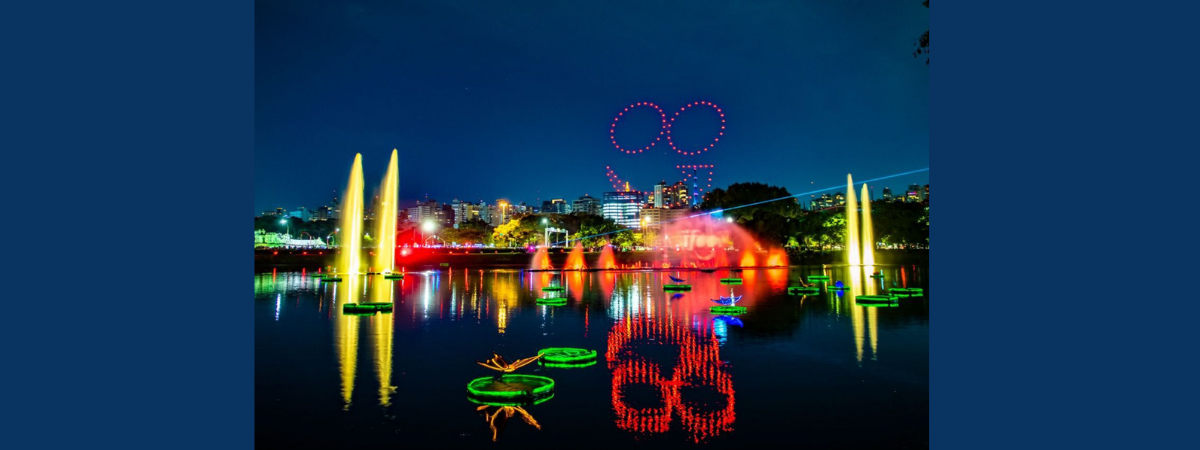 iFood leva show de drones para o Parque Ibirapuera