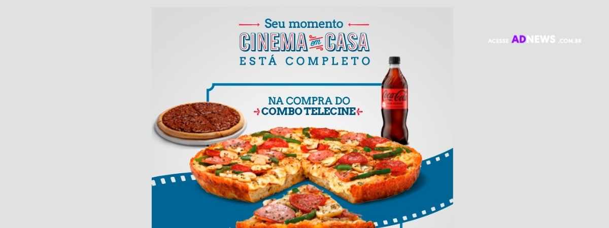 Pizza + Filme – Domino’s fecha parceria com Telecine