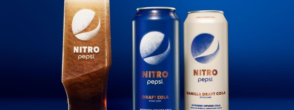 Pepsi lança nova bebida infundida com nitrogênio