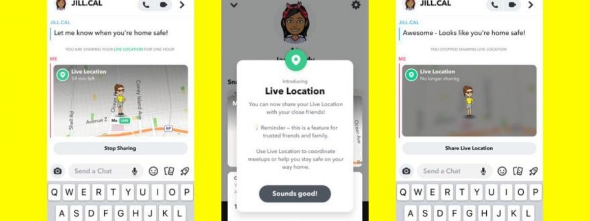 Snapchat lança recurso de localização em tempo real