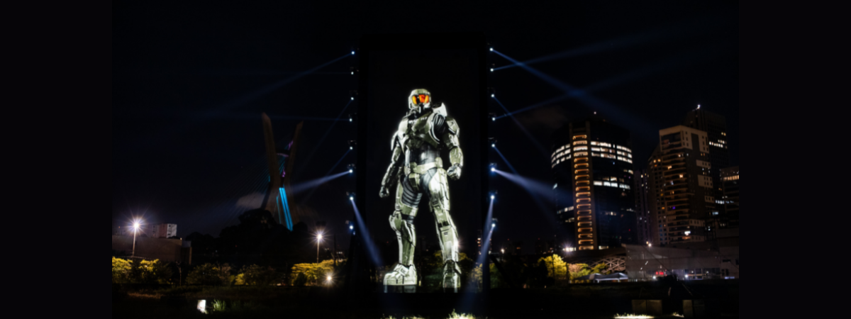 Halo conta com holograma mais alto do mundo em divulgação