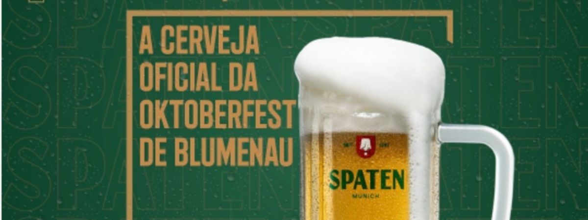 Spaten será a nova cerveja oficial da 37ª Oktoberfest de Blumenau