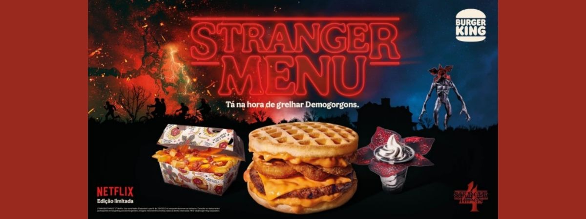 Burger King lança Stranger Menu em parceria com a Netflix