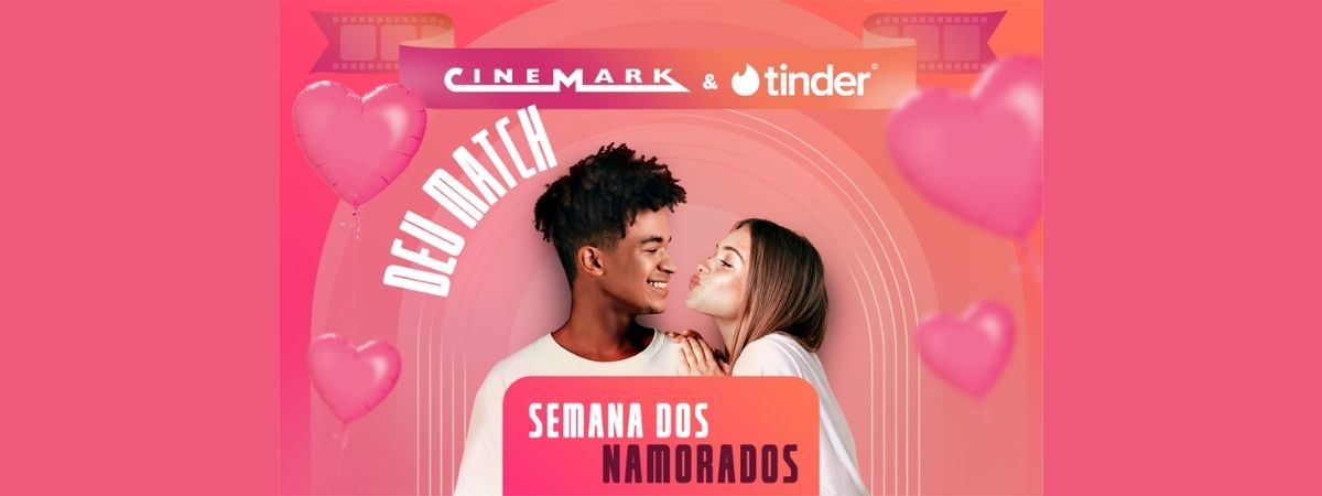 Cinemark ganha perfil no Tinder em ação para a Semana dos Namorados