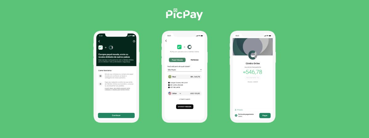 PicPay lança plataforma de câmbio e transferência internacional