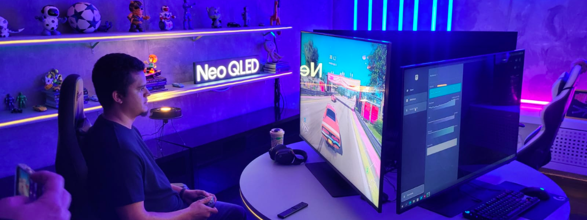 Samsung lança Neo QLED QN90, 1ª TV de alto rendimento para gamers