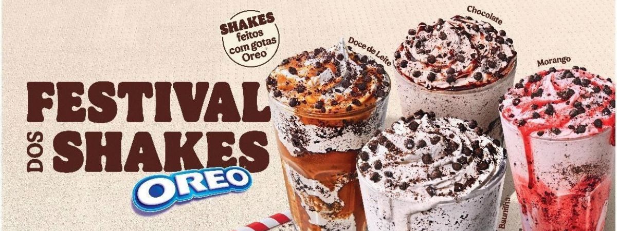 Burger King lança o Festival dos Shakes com sabores inéditos