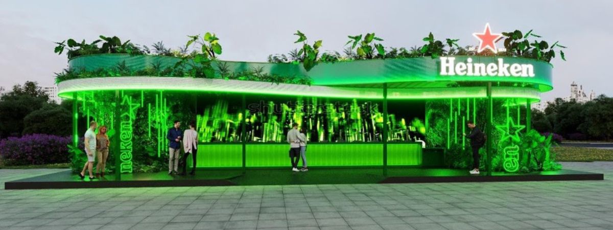 Heineken instala bar futurista no Rock in Rio 2022