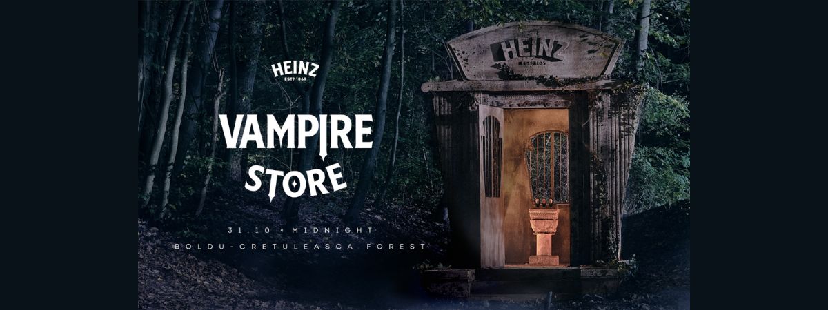 Africa e Heinz Global criam loja em floresta romena assombrada para promover maionese de alho no Halloween