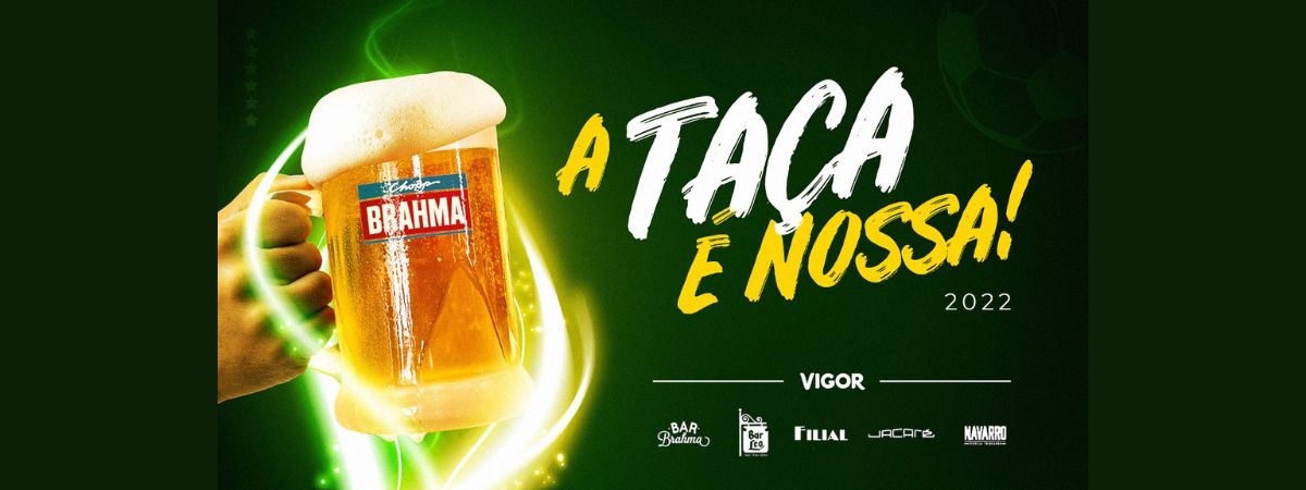 BTO+ promove collab “A Taça é Nossa” entre Vigor, Bar Brahma, Bar Léo e Jacaré