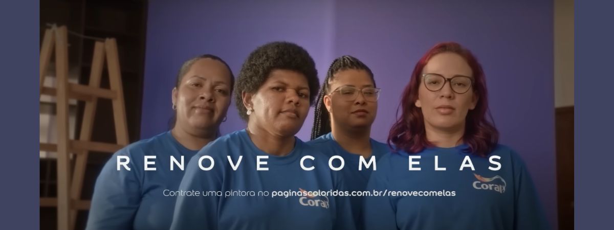Coral insere mulheres na obra em nova campanha