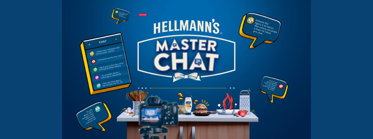 Hellmann’s Masterchat: marca convida streamers a inovarem na cozinha e quem dita as regras são os fãs