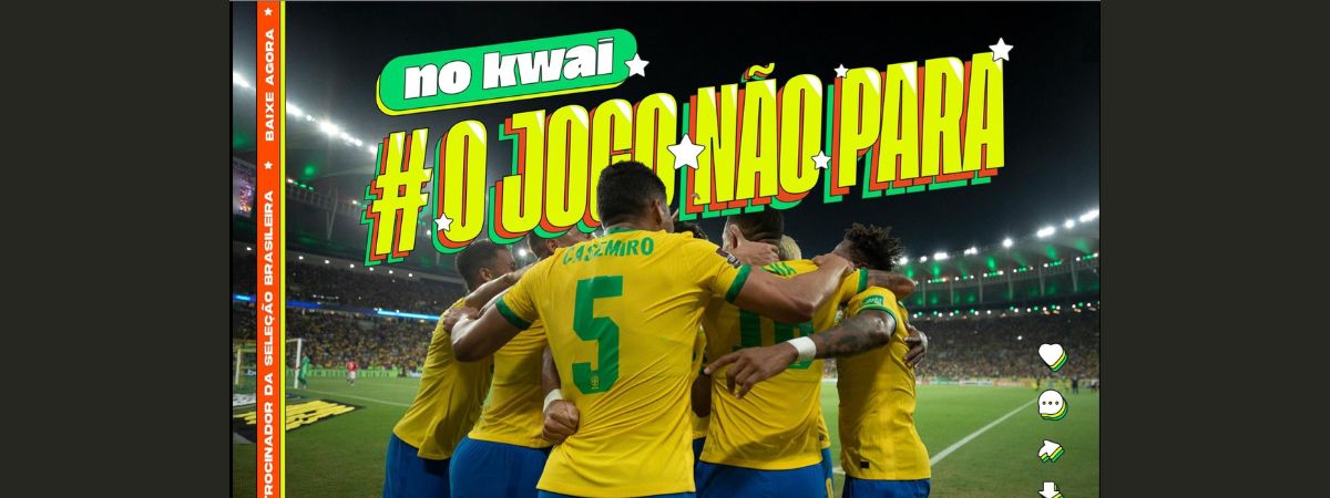 Kwai premia em até R$ 300 mil os melhores vídeos de incentivo a Seleção Brasileira