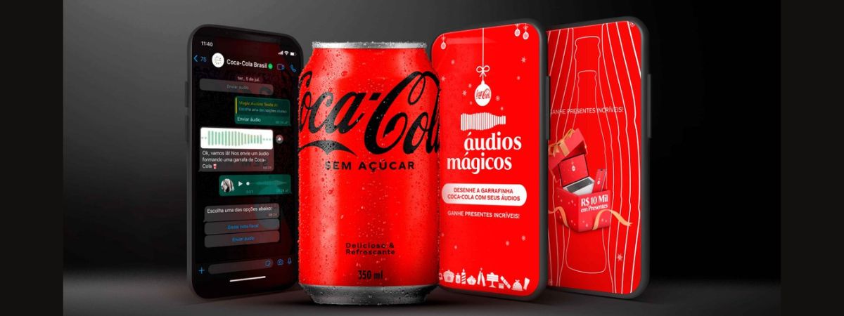 Coca-Cola transforma áudios de WhatsApp em presentes especiais para o Natal